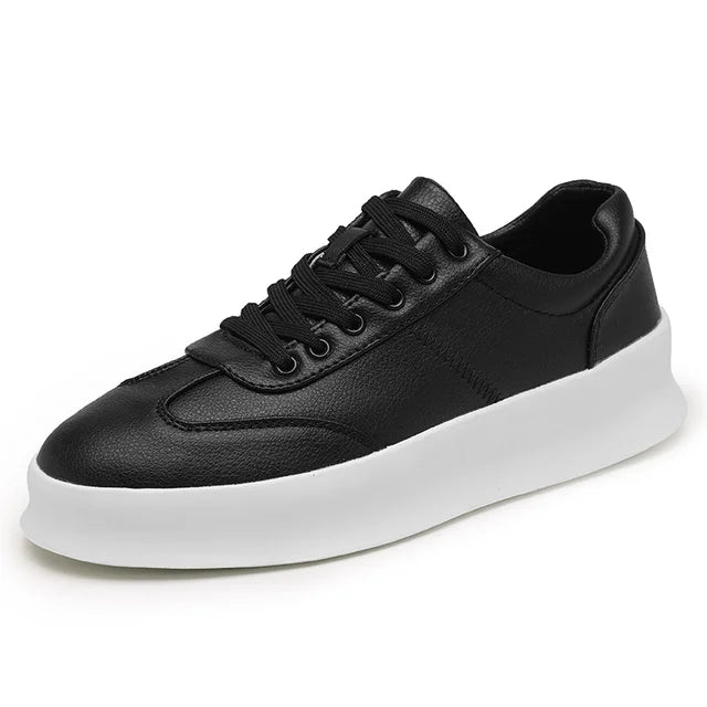 Tênis Casual Masculino de Couro - Pisa - Preto - foto 7